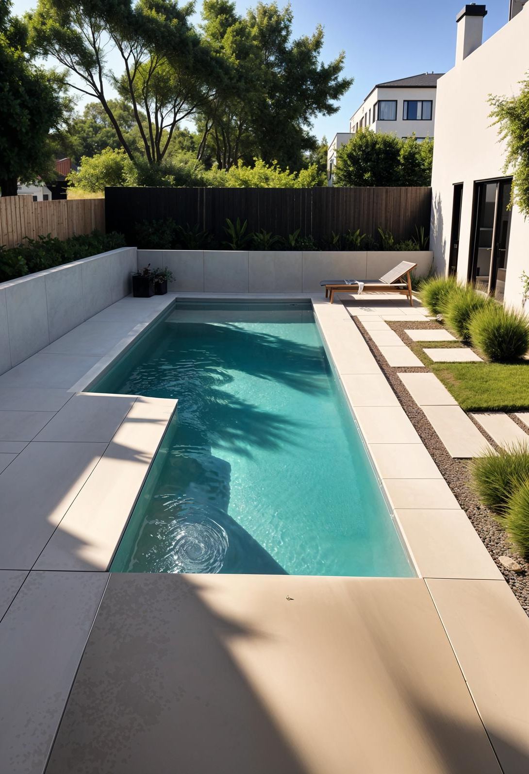 2. Modern Glass-Fenced Lap Pool - photo 3