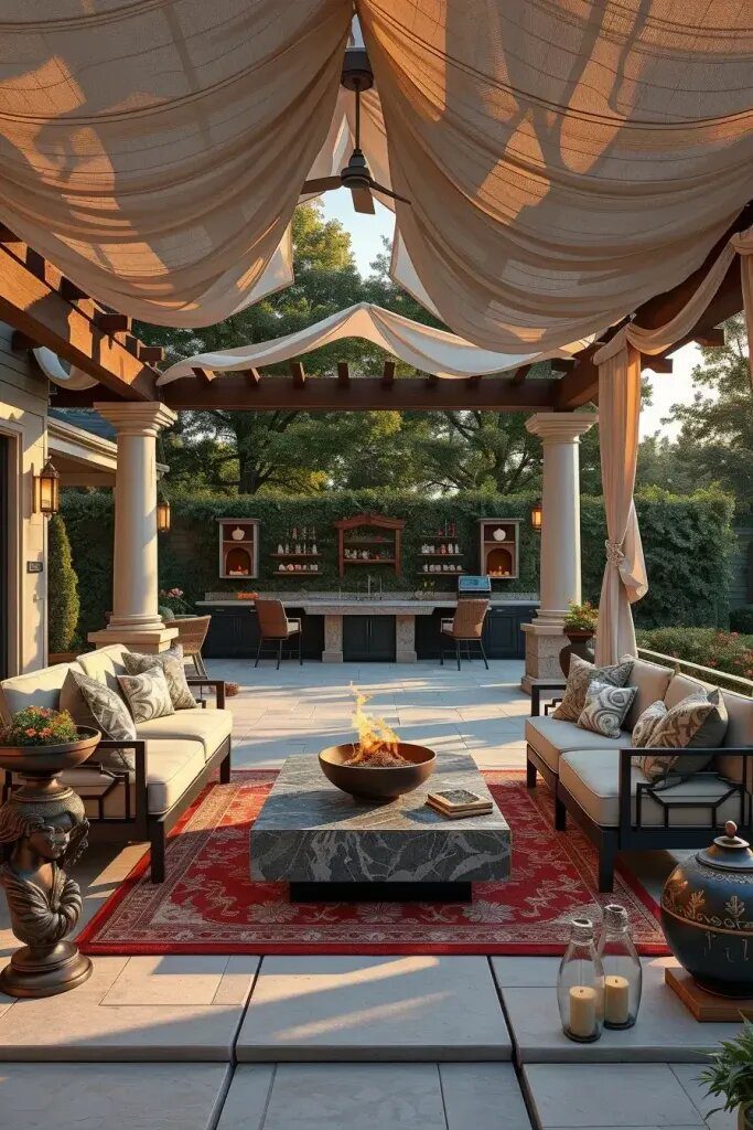 Elegant Touches for a Cozy Outdoor Lounge - photo 2