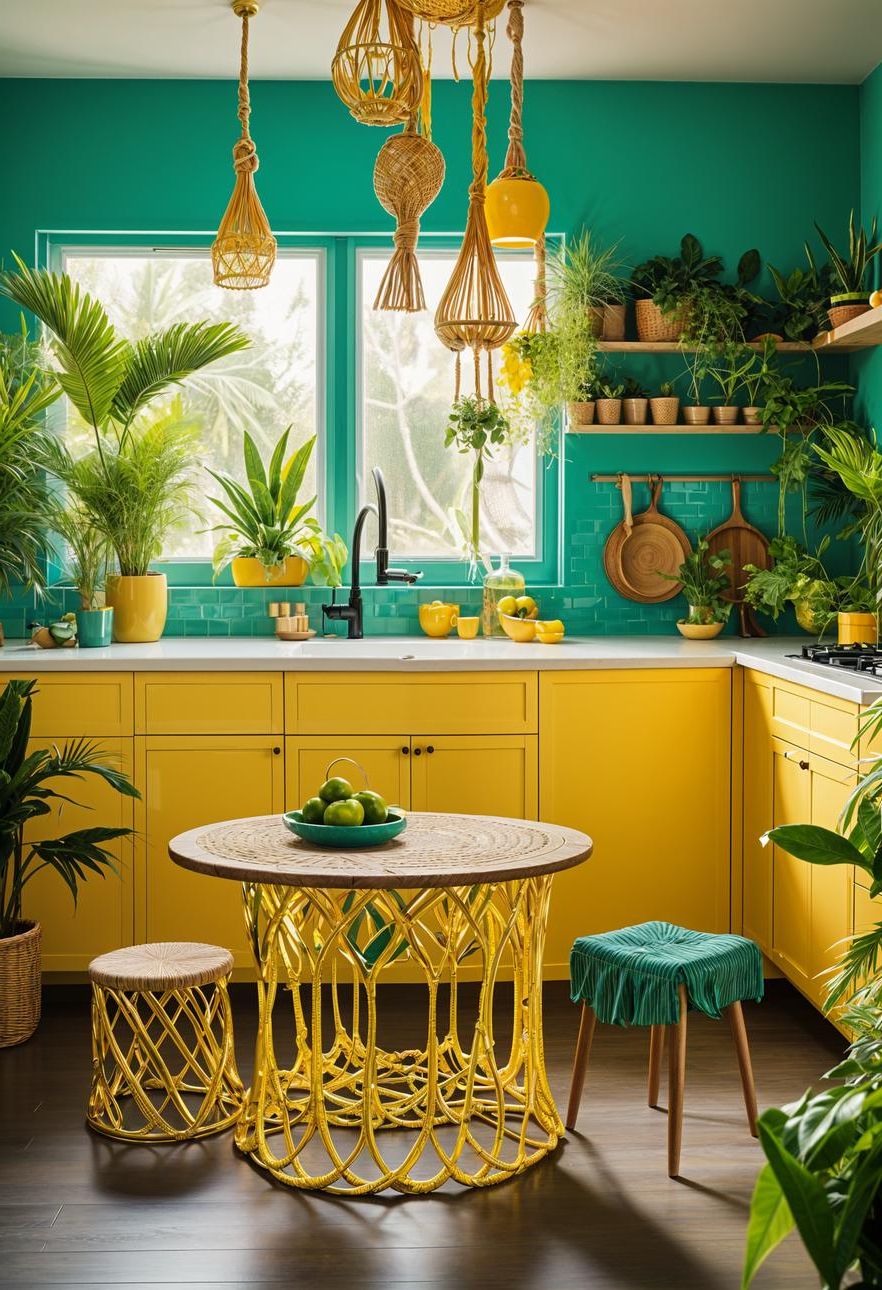 6. Tropical Boho Kitchen Decor - photo 2
