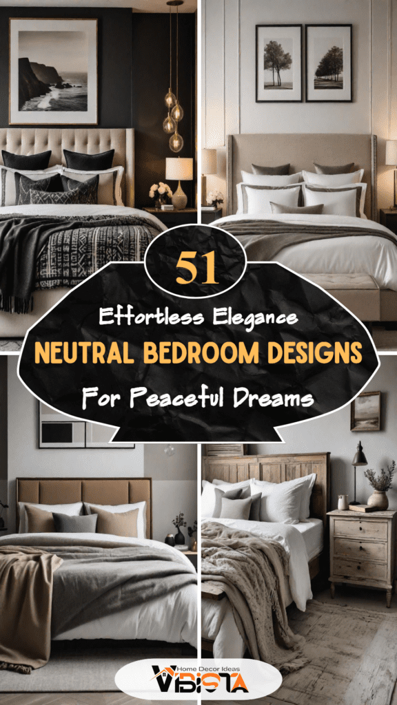 51 Neutral Bedroom Designs: Effortless Elegance for Peaceful Dreams