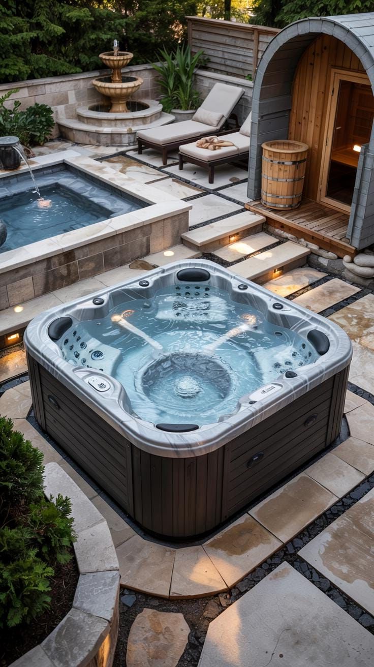 20. Get Pampered in Our Outdoor Spa Hot Tub, Sauna, and Plunge Pool - photo 3