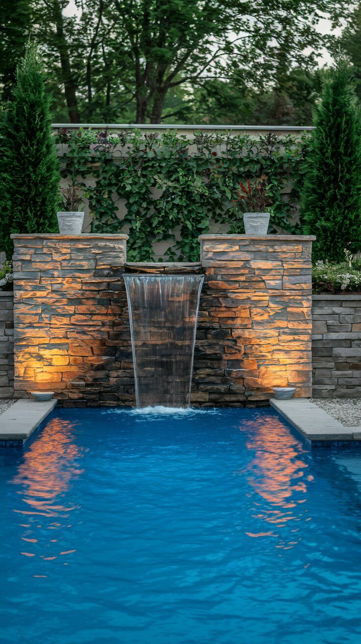 Backyard Pools with Fountain Features - photo 2