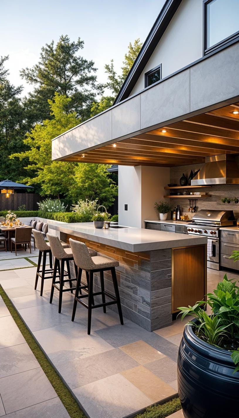 32. Outdoor Patio Kitchen with a Pizza Oven - photo 2