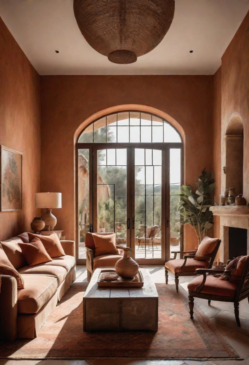 35. Terracotta Accents in Warm Neutrals