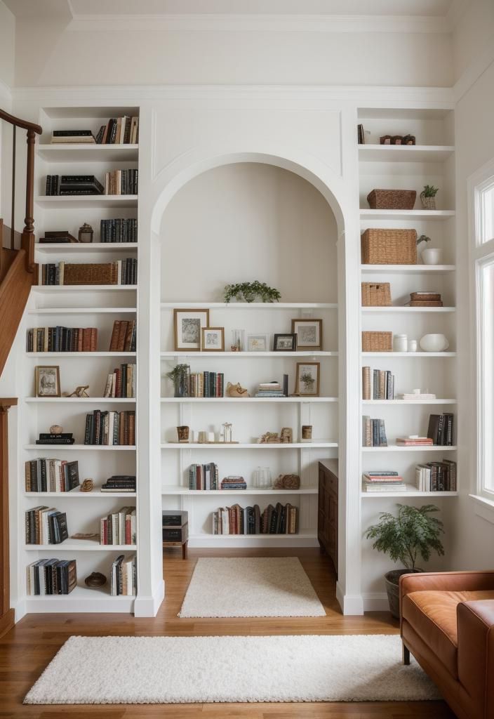 12. Shelving Ideas Built Around a Doorway