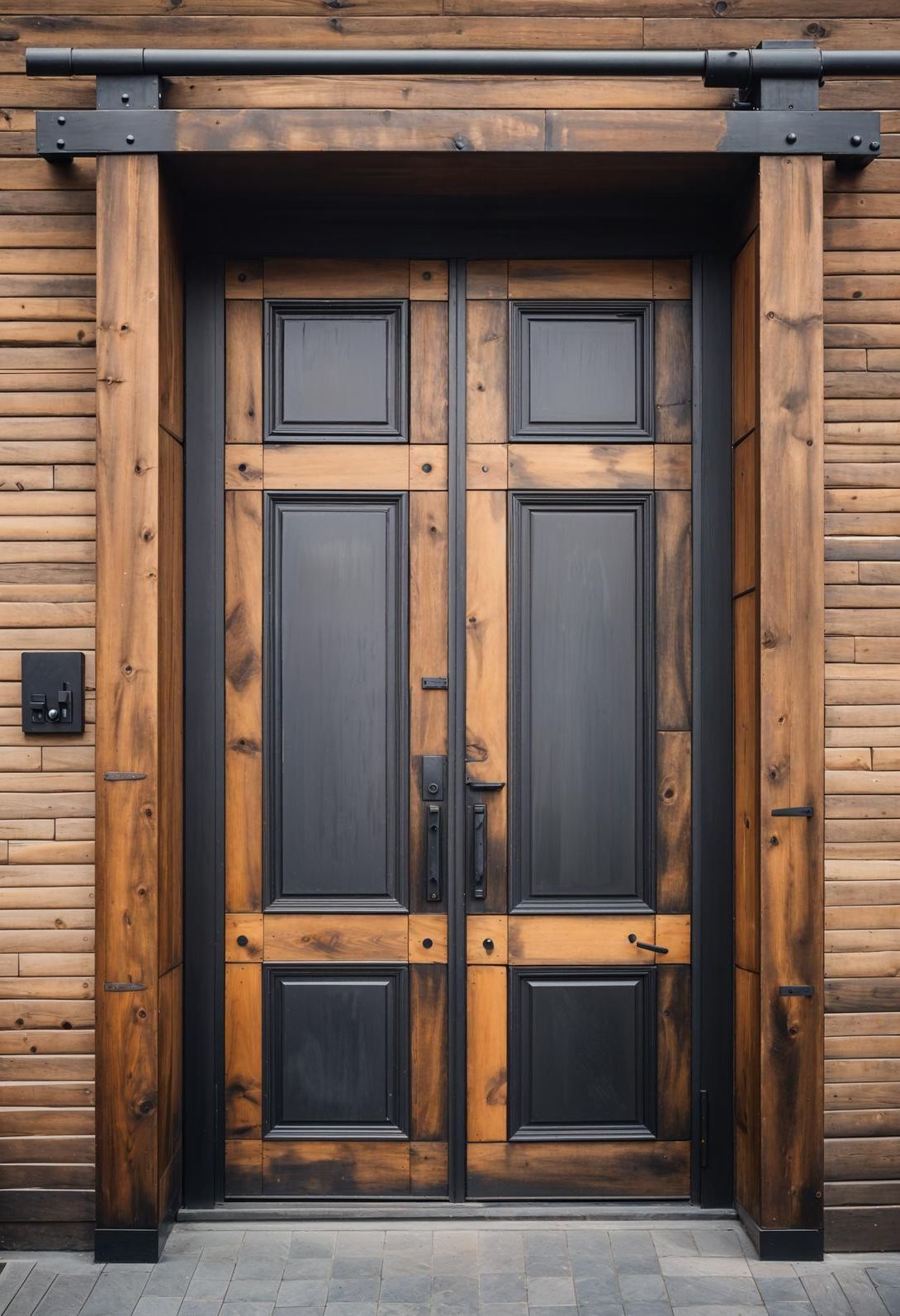 15. Wooden Door With Steel Framing - photo 2