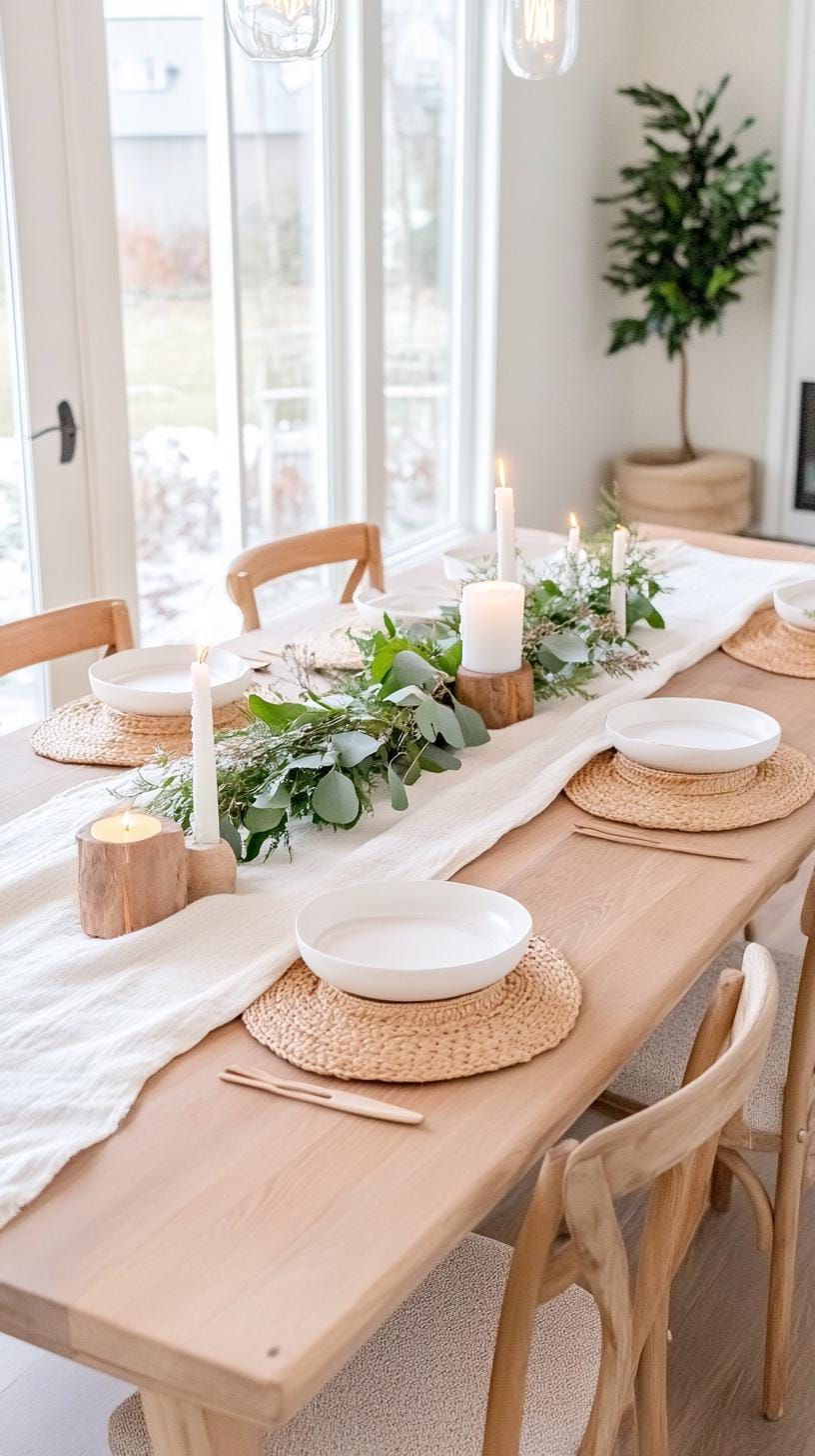 1. Scandinavian Style Winter Table Ideas - photo 3