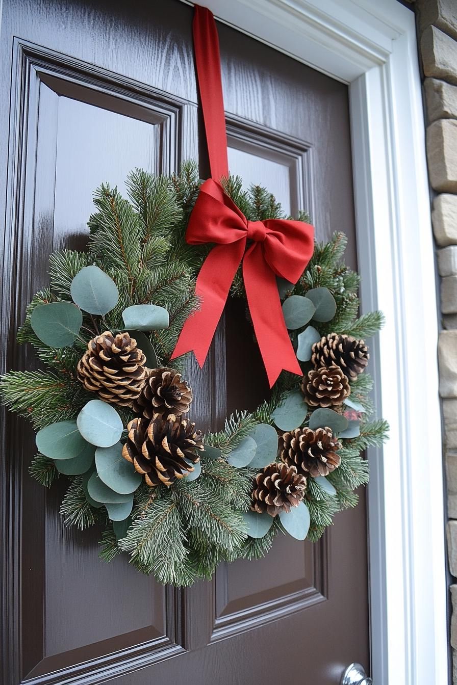 2. Oversized Garland Entryway Styling