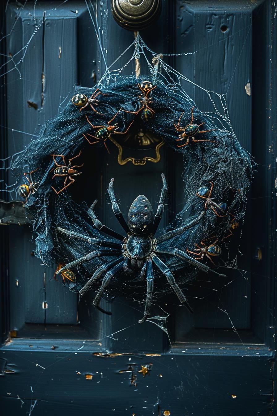 10. Spooky Spiderweb Wreath Ideas - photo 2