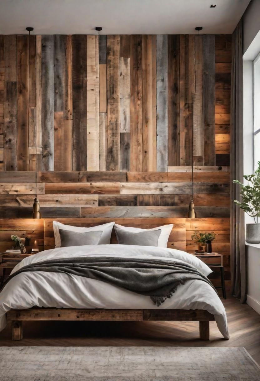 7. Warm Reclaimed Wood Wall