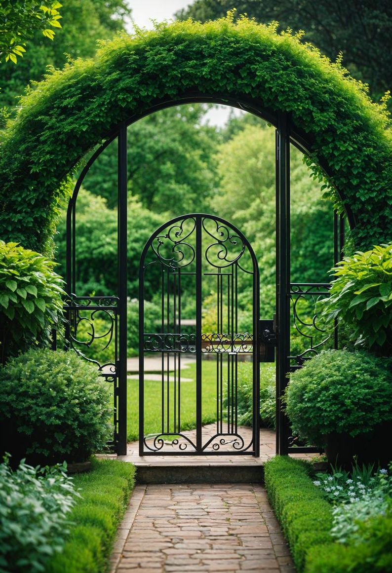 23. Circular Garden Gate That Enchants at a Glimpse - photo 2