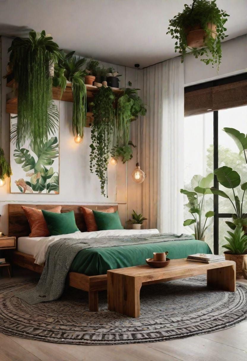 6. Bohemian Modern With Layered Patterns