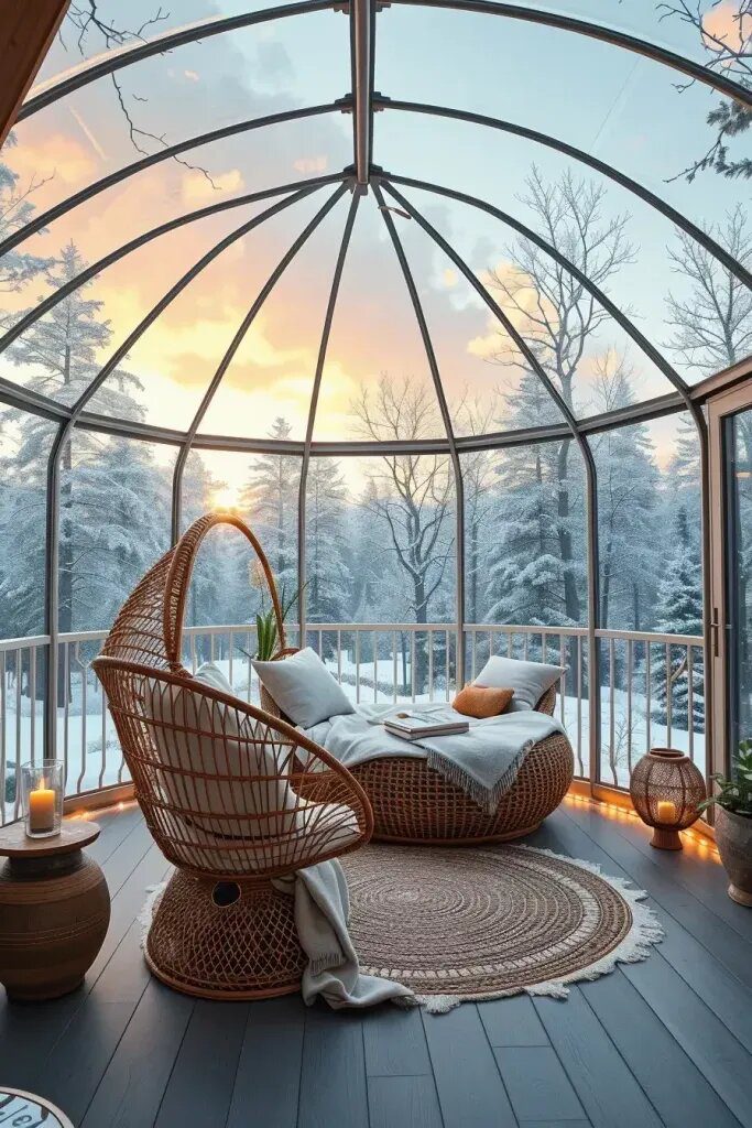 Transparent Domes for All-Weather Balconies