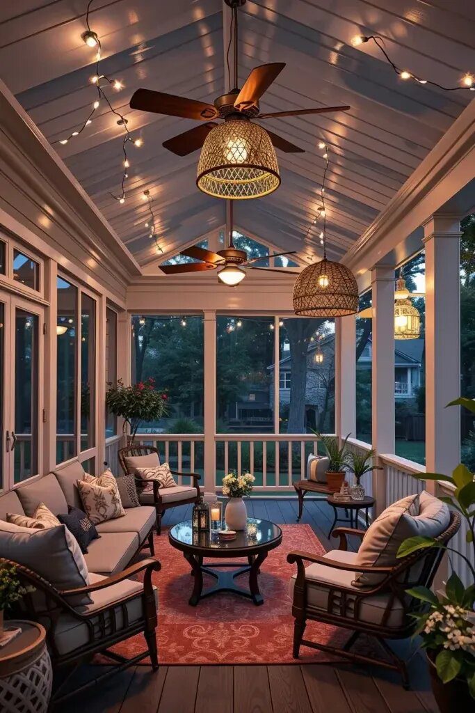 Fun Lighting Ideas For Screened Porches