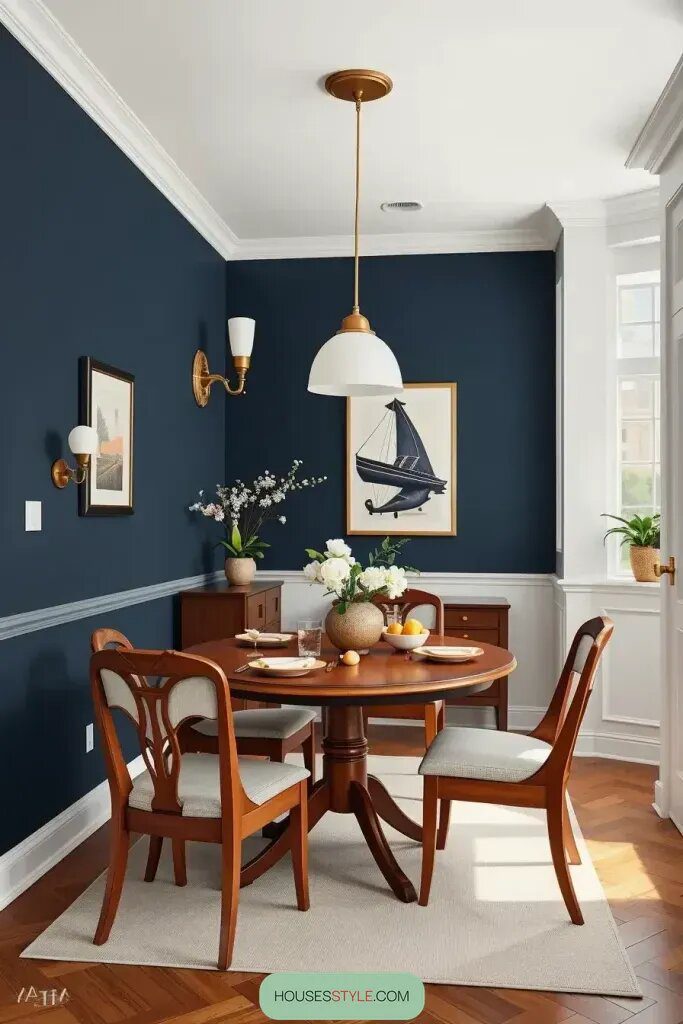 Setting a Cozy Mood With Two-Tone Walls