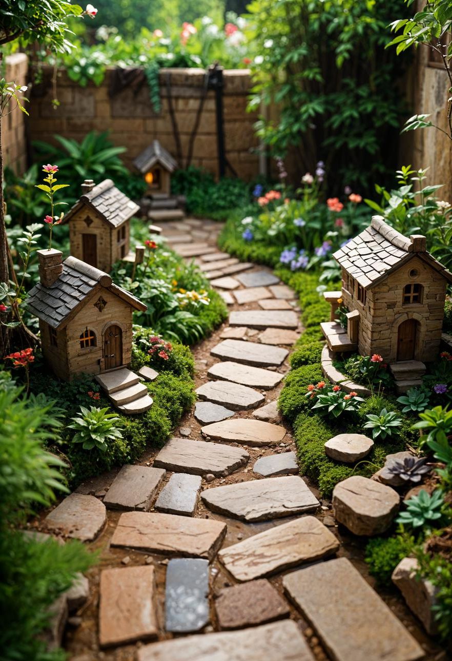10. Whimsical Fairy Garden Landscape Ideas