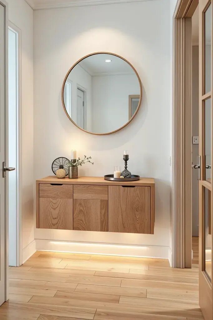Floating Console Tables for an Airy Look