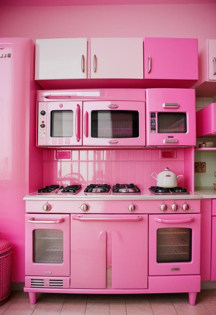 10. Fuchsia Retro Appliance Ideas