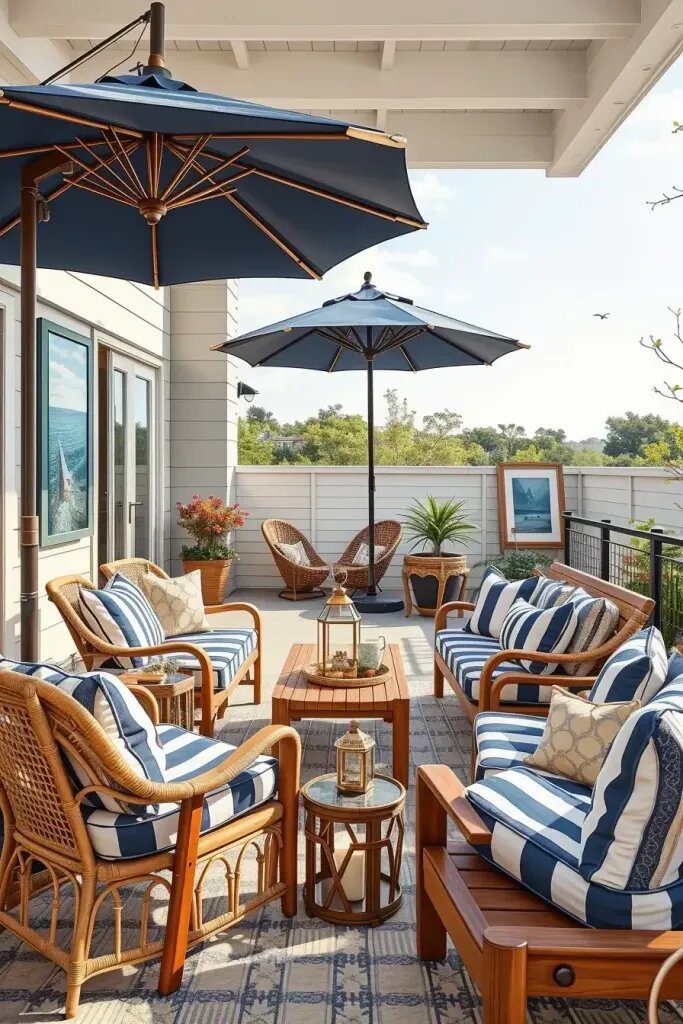 Nautical Patio Style With a Ralph Lauren Touch