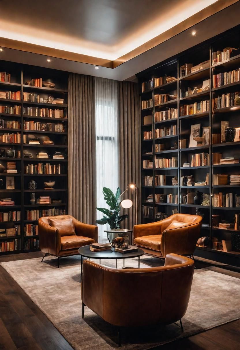 20. Library-Inspired Living Room Ideas