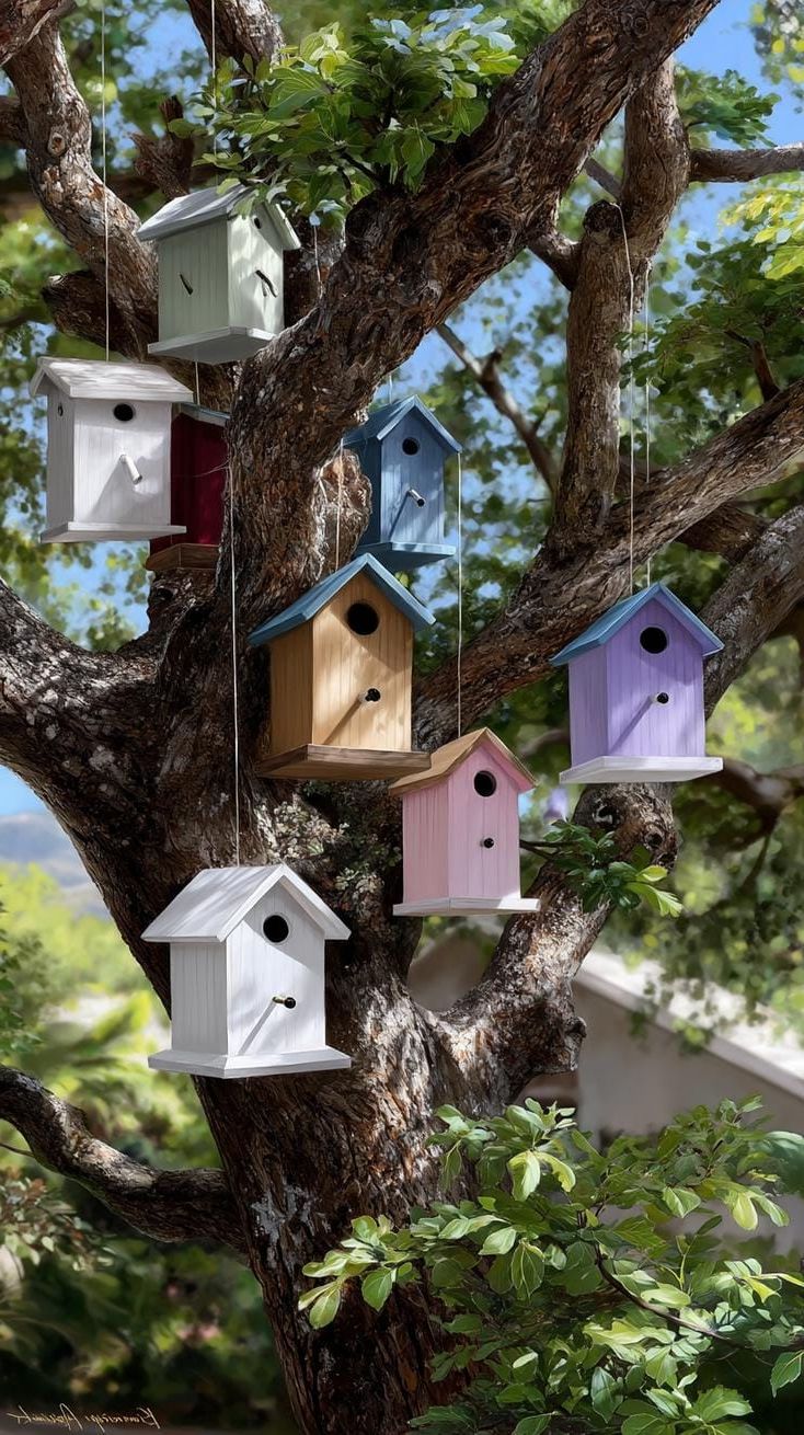 10. Little Birdhouses Swaying in the Trees - photo 2