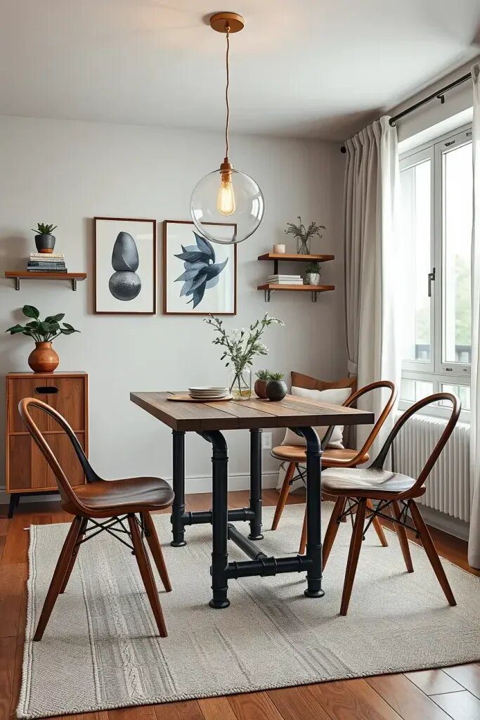 Repurposing Metal Pipes as Table Legs