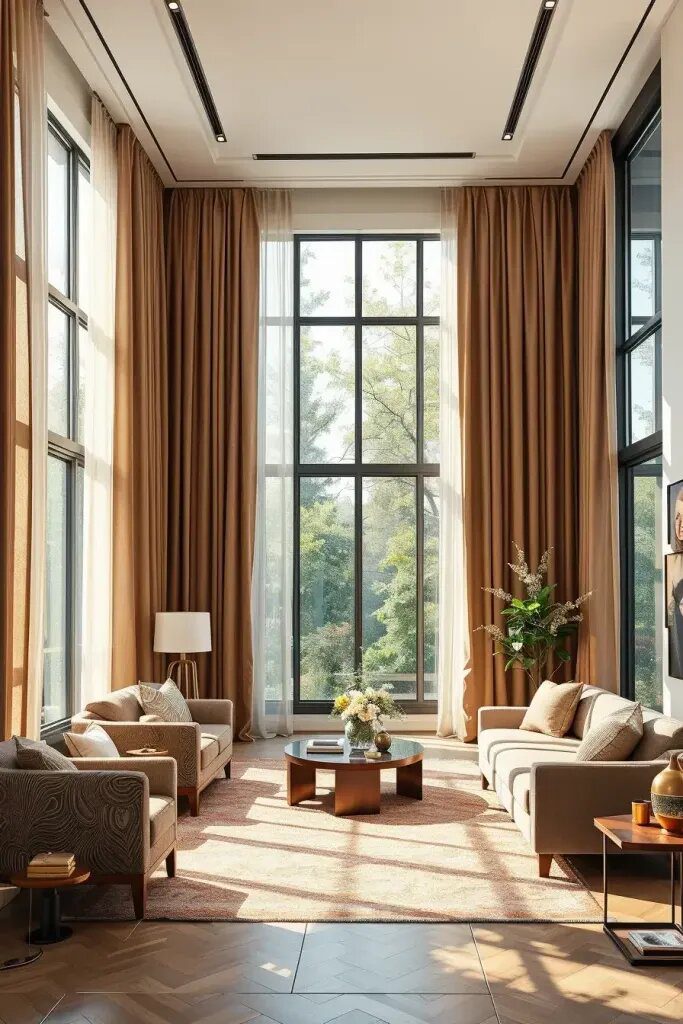 Pamper Your Long Windows with Luxurious Curtains and Drapery - photo 2