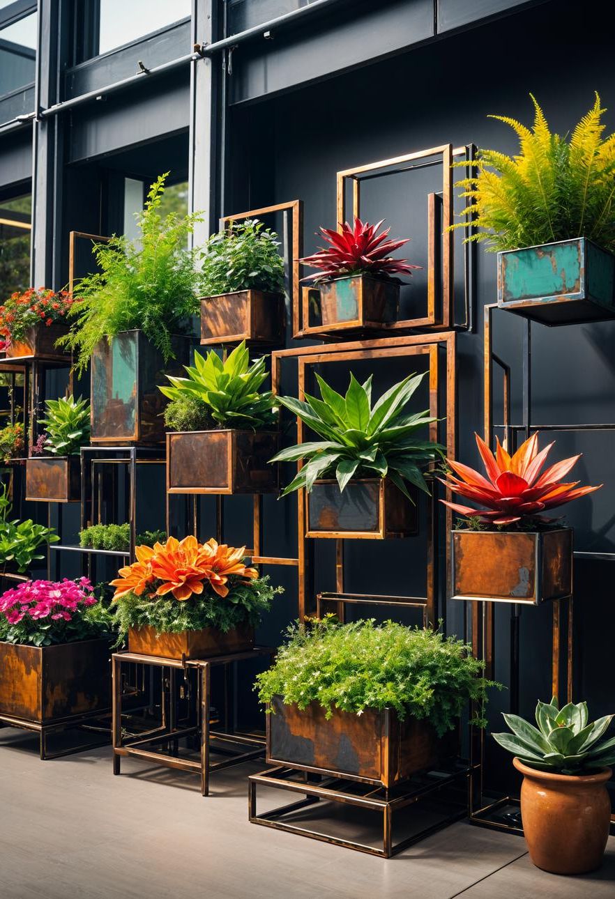 26. Metal Planter Frame Ideas - photo 2