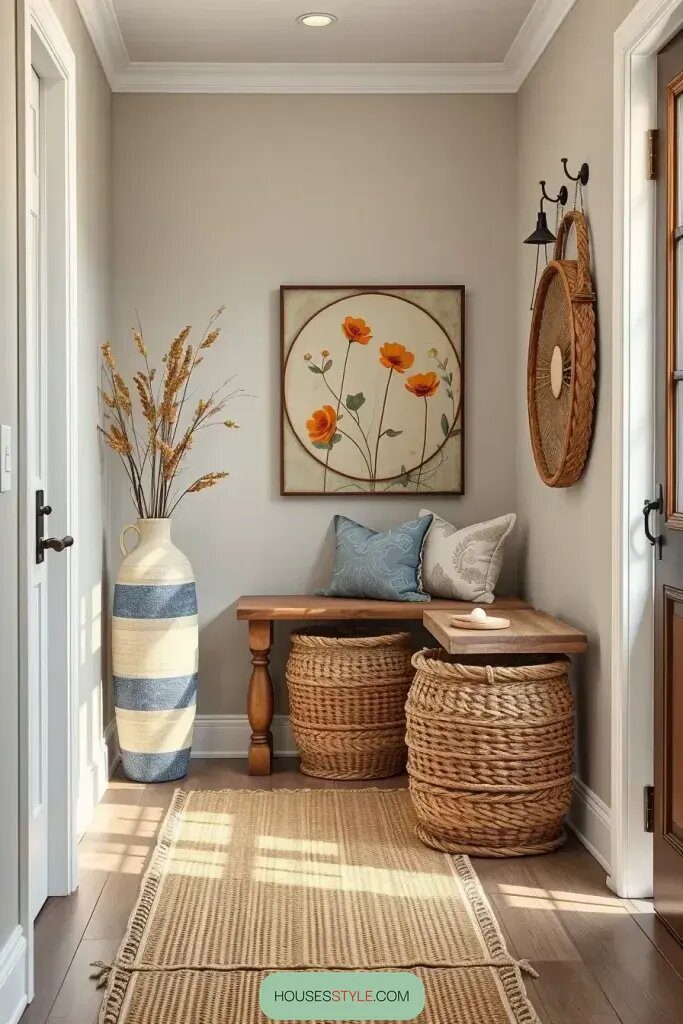 Woven Baskets and Natural Fiber Runners