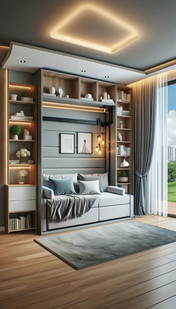 7. Murphy Bed with Sofa Combo