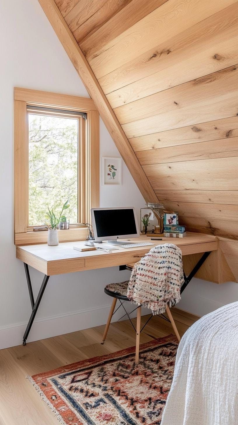 13. Fold-Down Desk Mounted on the Wall - photo 2