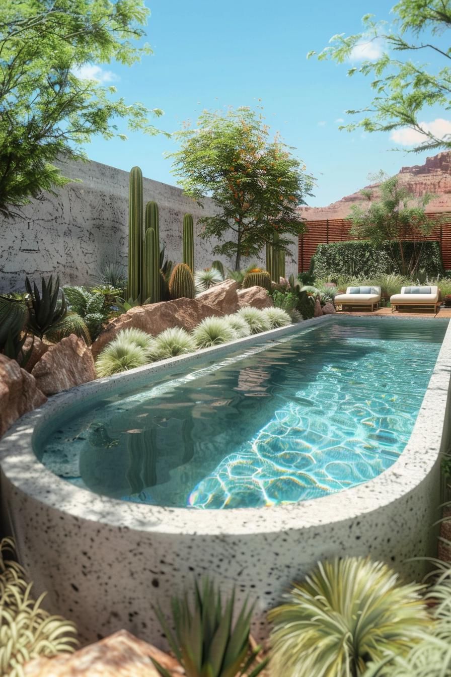 12. Desert-Style Pool Decor Ideas - photo 2