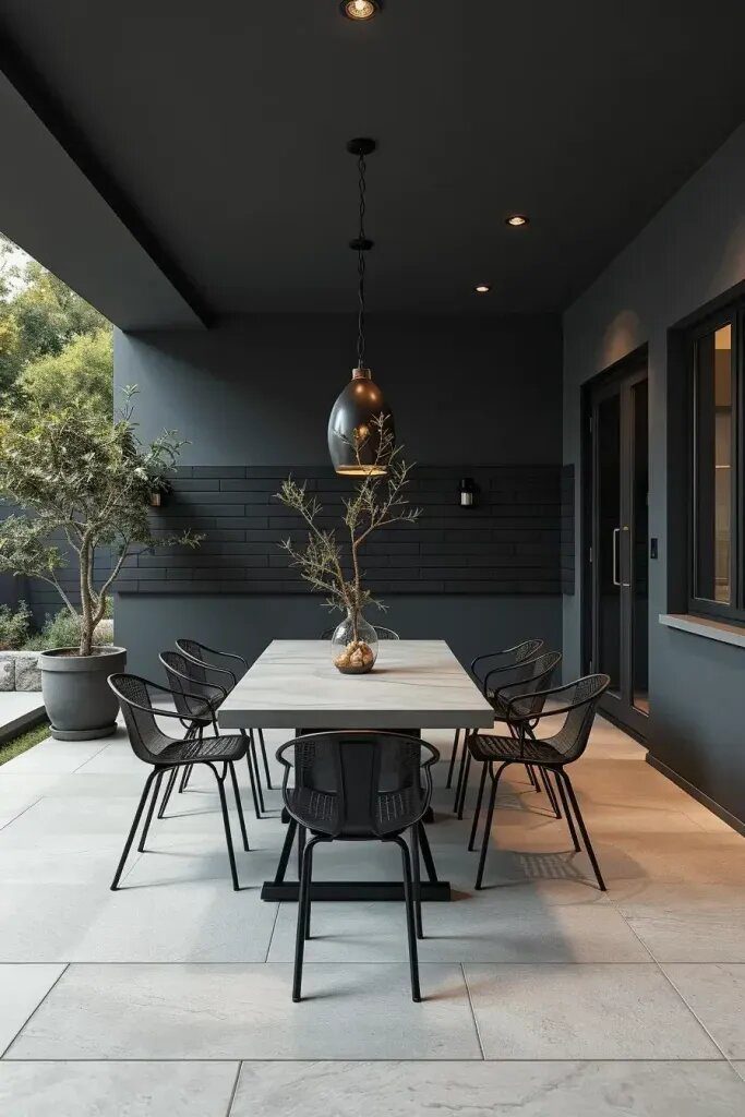 Clean And Simple Outdoor Dining For Modern Homes - photo 2