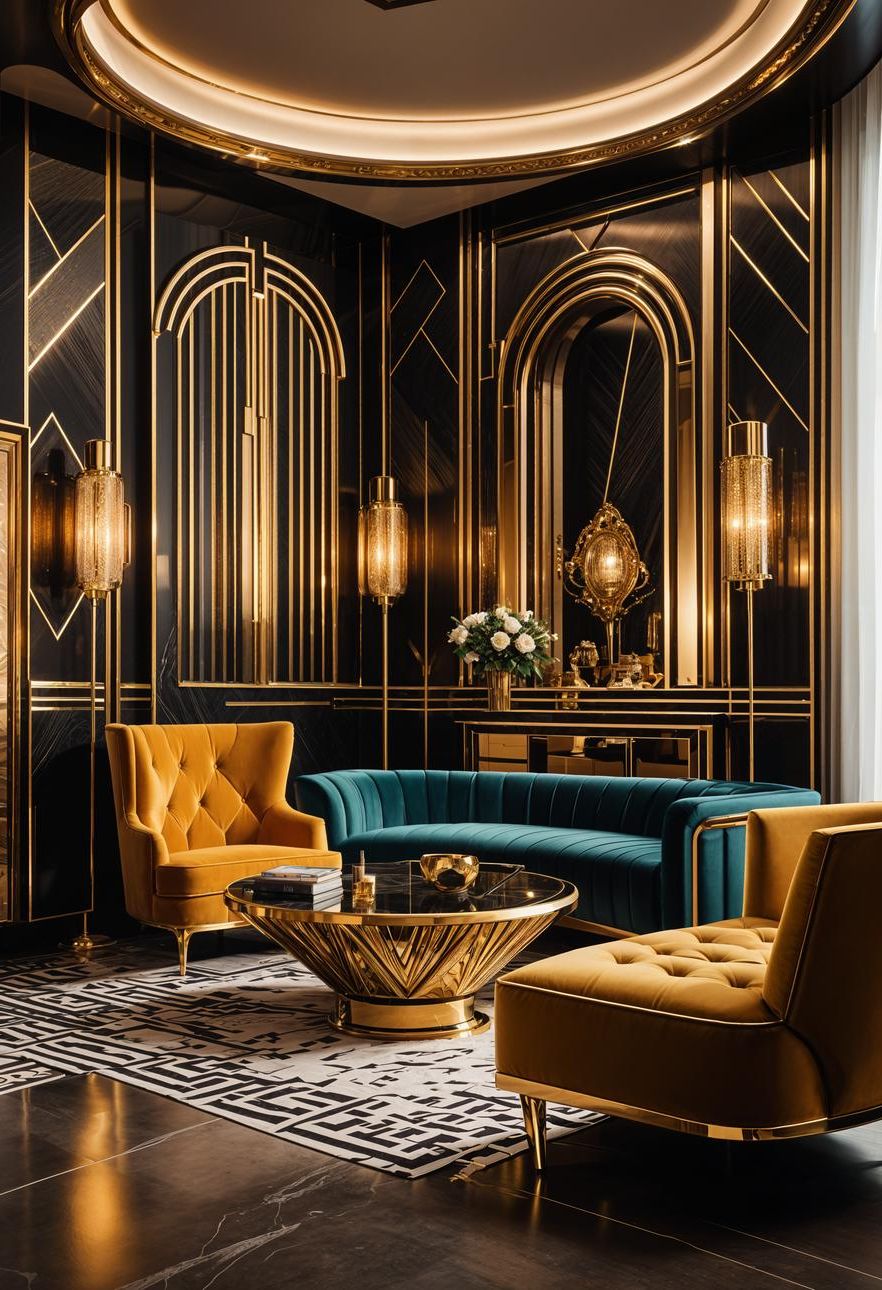 33. Glamorous Art Deco Inspiration