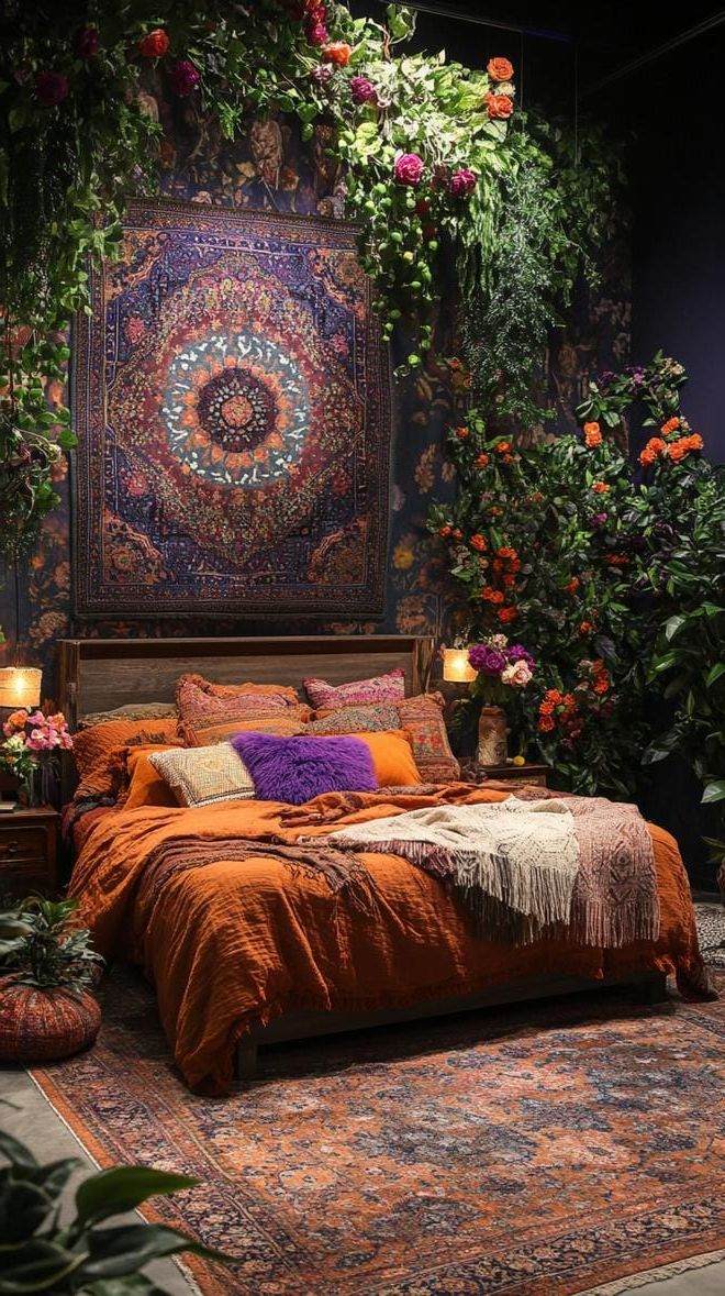8. Layered Textiles And Persian Rugs On The Bed - photo 3