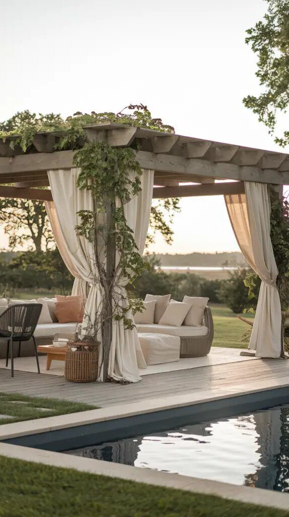 Breezy Pergola and Pavilion Combo Ideas