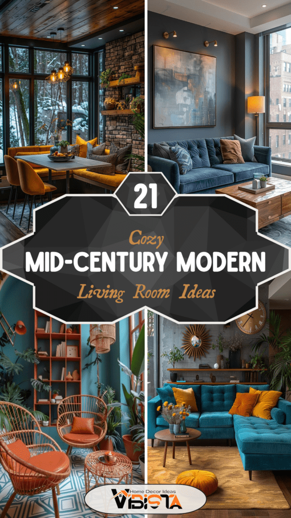 21 Cozy Mid-Century Modern Living Room Ideas