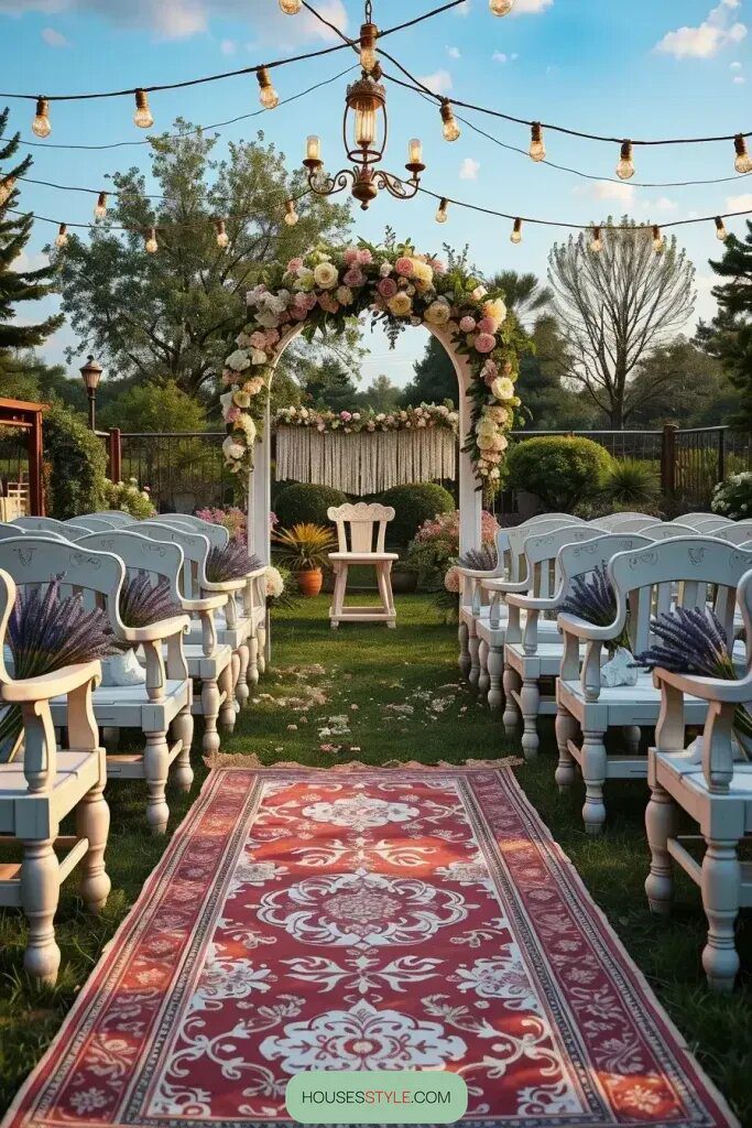 Elegant Benches for an Outdoor Garden Wedding - photo 3