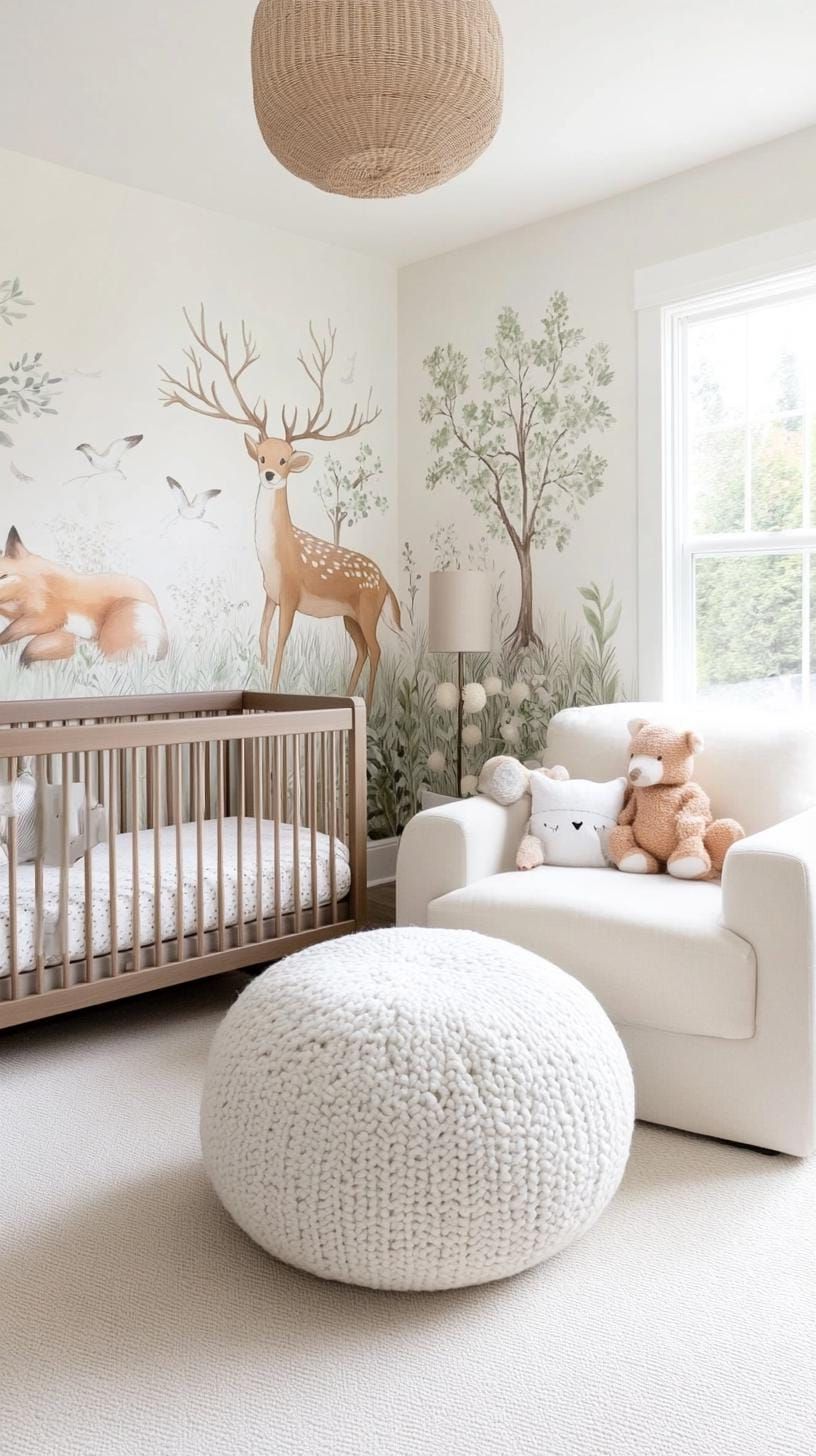 2. Woodland Creatures in Muted Pastels and Soft Fabrics - photo 4