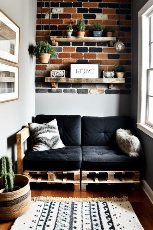 6. DIY Pallet Couch on a Budget