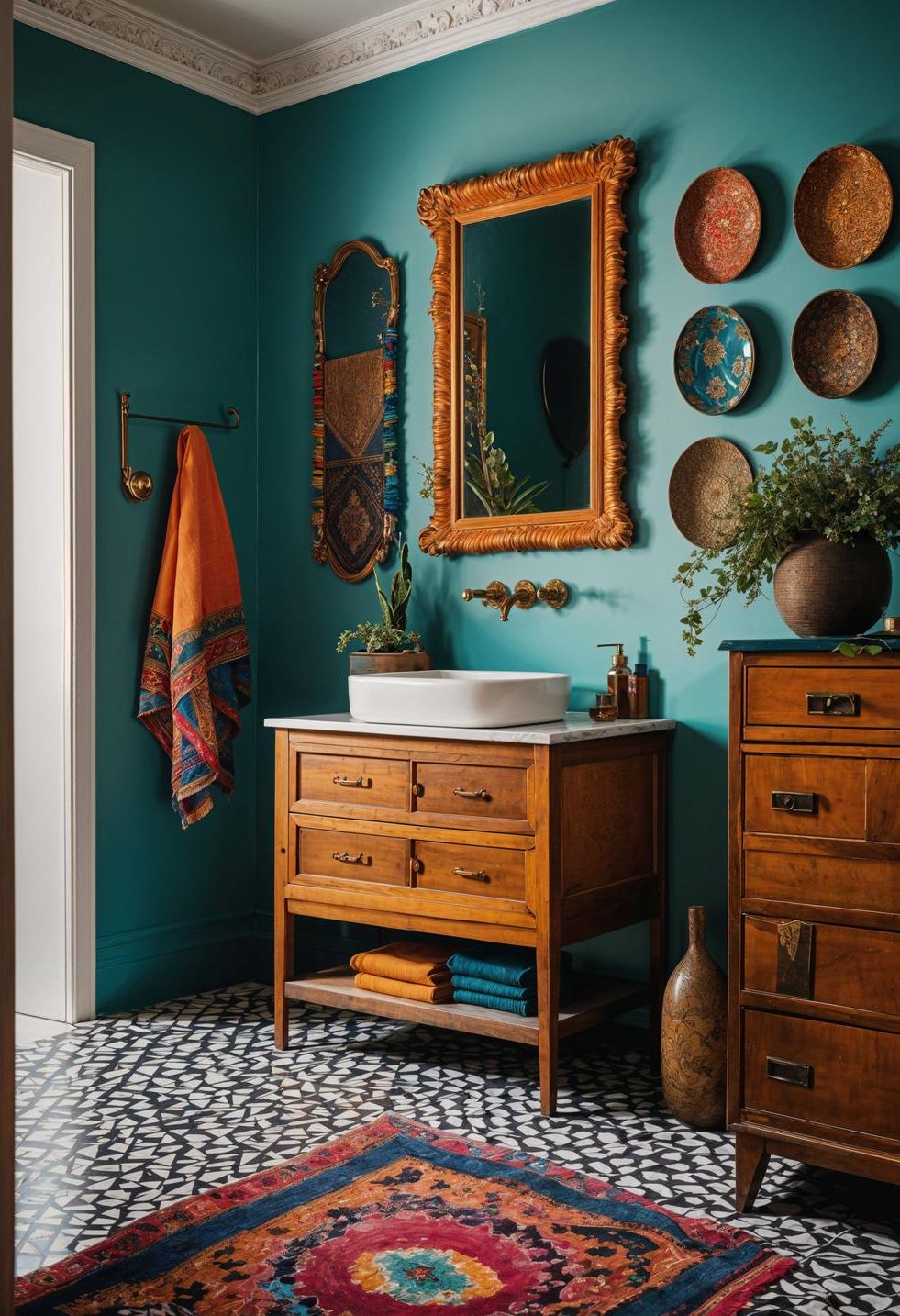 17. Eclectic Bathroom Decor Collection