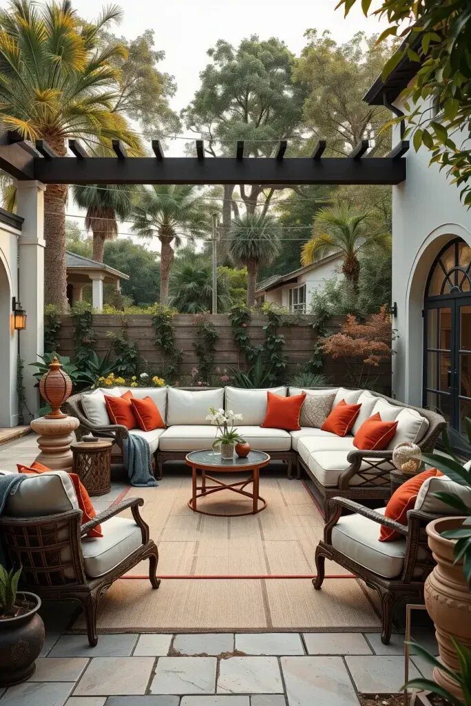 Soft Fabrics for Modern Outdoor Seating