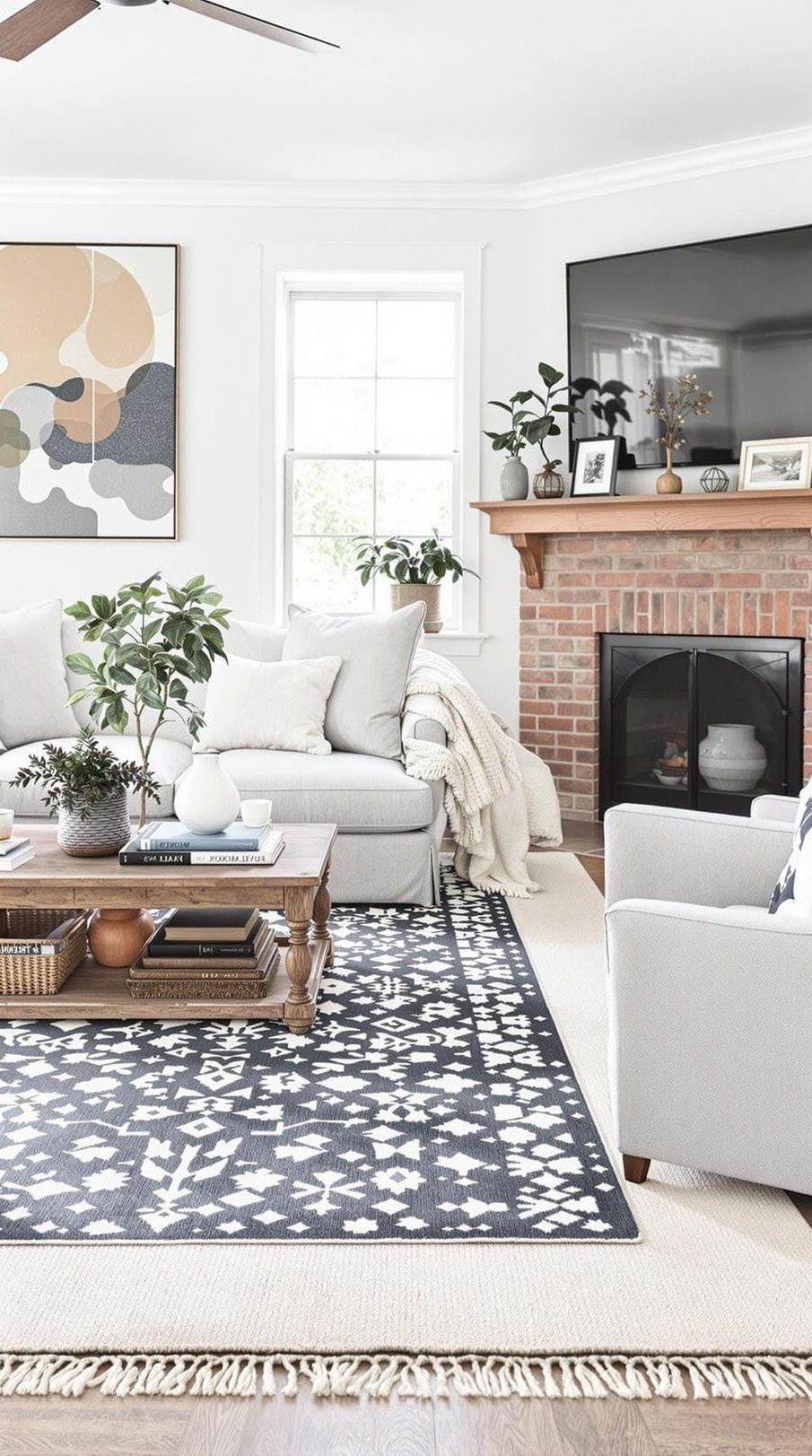 18. Layering Rugs for Moody Farmhouse Style - photo 3