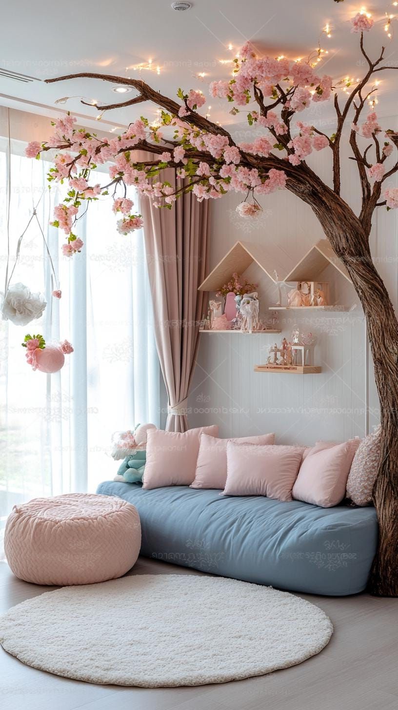 21. Thicket Nursery in Thistle Blue and Lavender Blush - photo 3