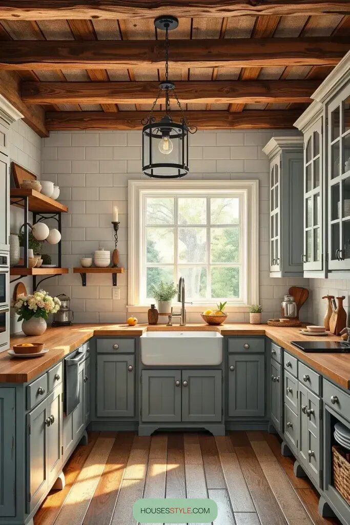 Distressed Gray Cabinets for Extra Character - photo 2