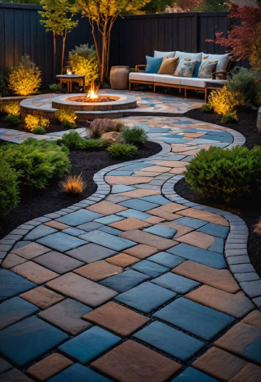 5. Creative Asymmetrical Paver Patterns - photo 2