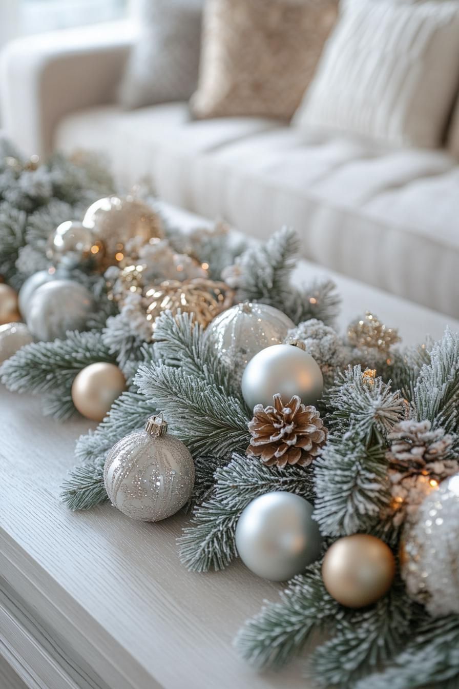 5. Frosted Pine Garland Accents - photo 2