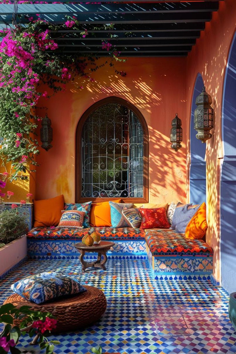 3. Bold Moroccan-Style Patio Retreat - photo 2