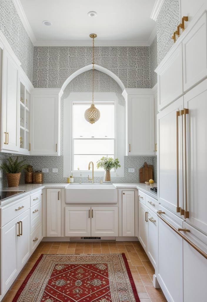 11. Moroccan-Style White Kitchen