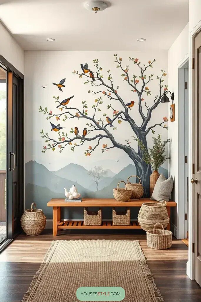 Telling a Story Through a Hand-Painted Entryway Mural